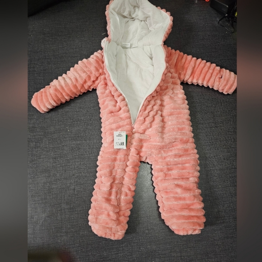 Koala Baby Infant 1-piece Fleece Jumper, Pink - Picture 2 of 5
